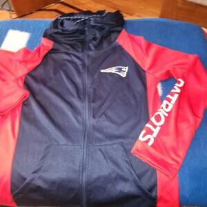 New England Patriots Women's Full Zip Hoodie Jacket Athletic Top Fanatics Size S
